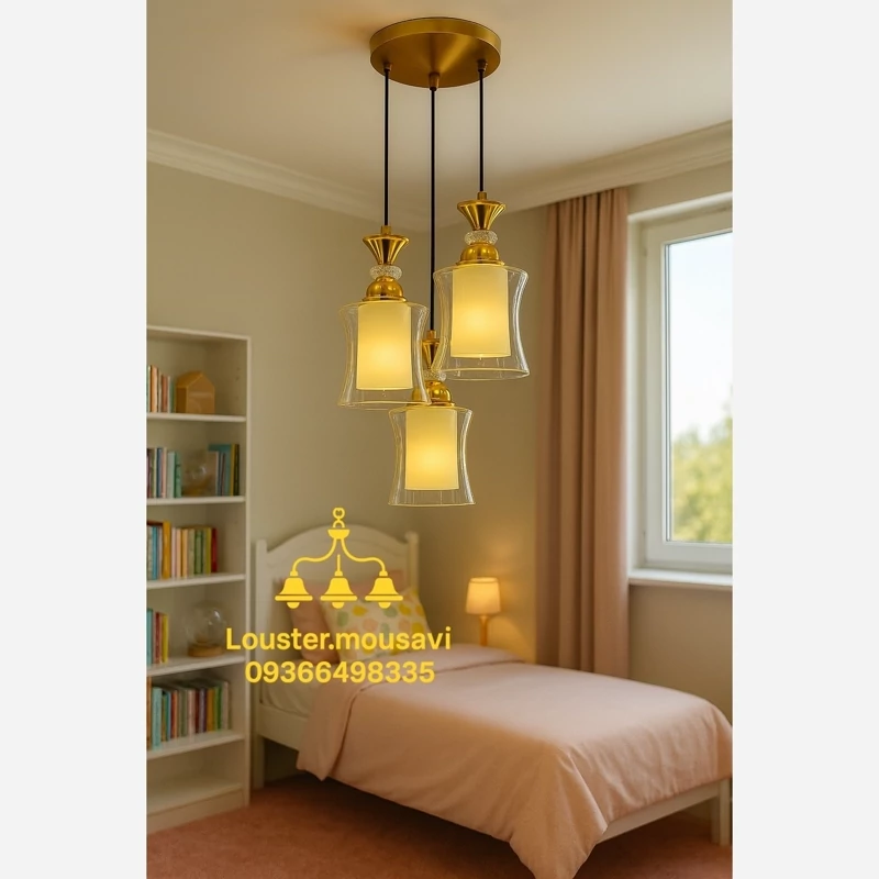 لوستر مدرن تک شعله لهستانی اتاق خواب و آشپزخانه