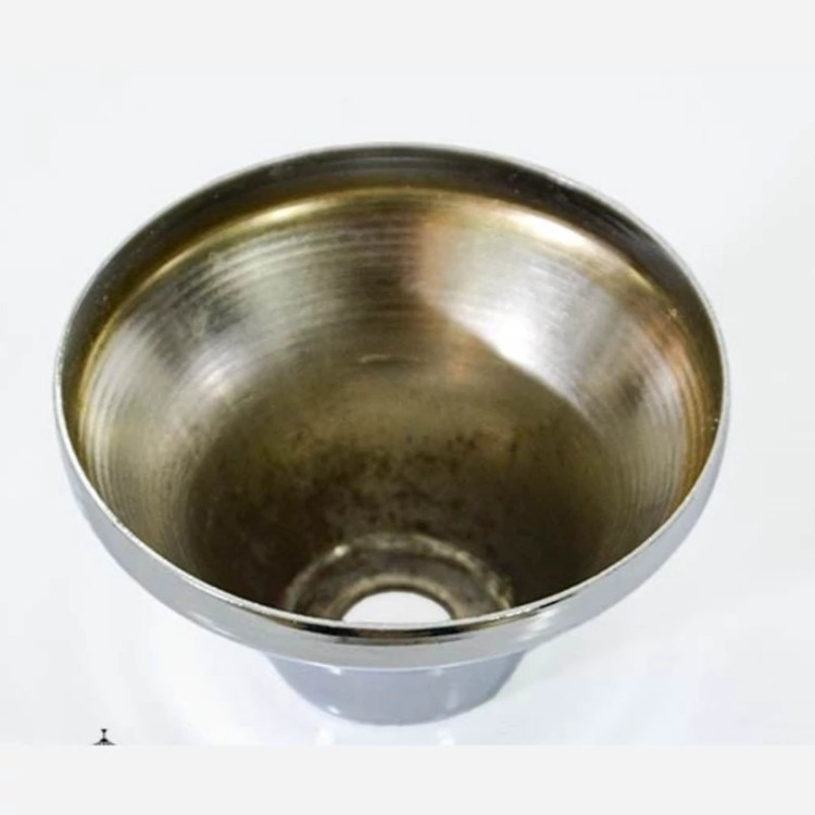 کاسه شیپوری آبکاری نقره ای
