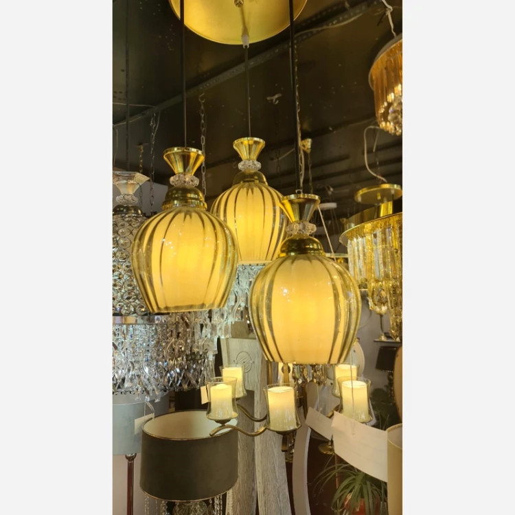 لوستر سه شعله لهستانی اتاق خواب و آشپزخانه