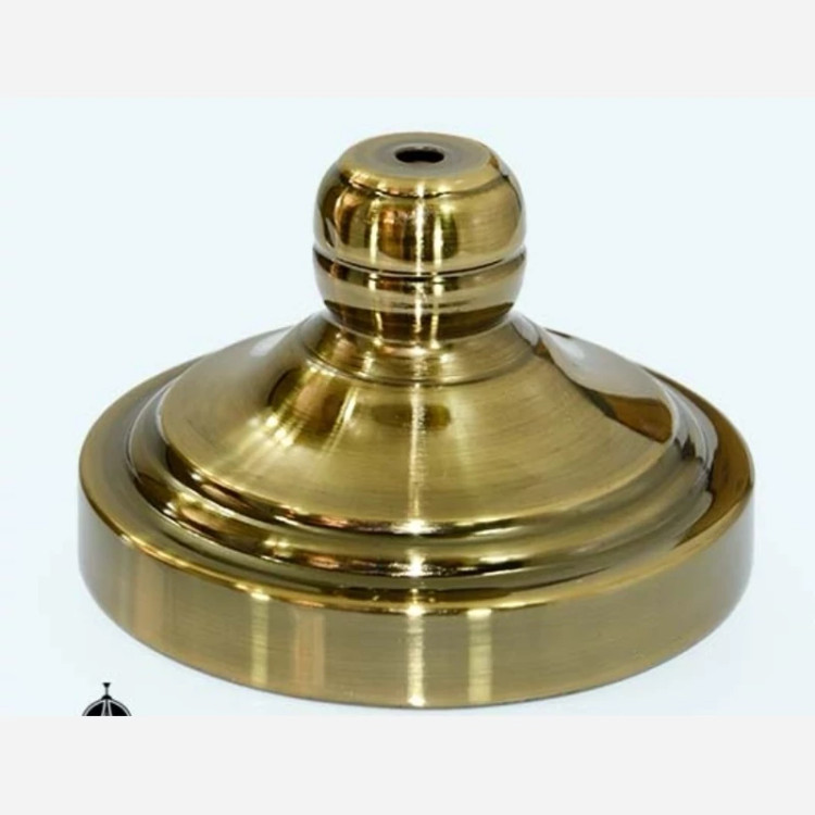 پایه رومیزی آباژور قطر 15 سانت آبکاری طلایی