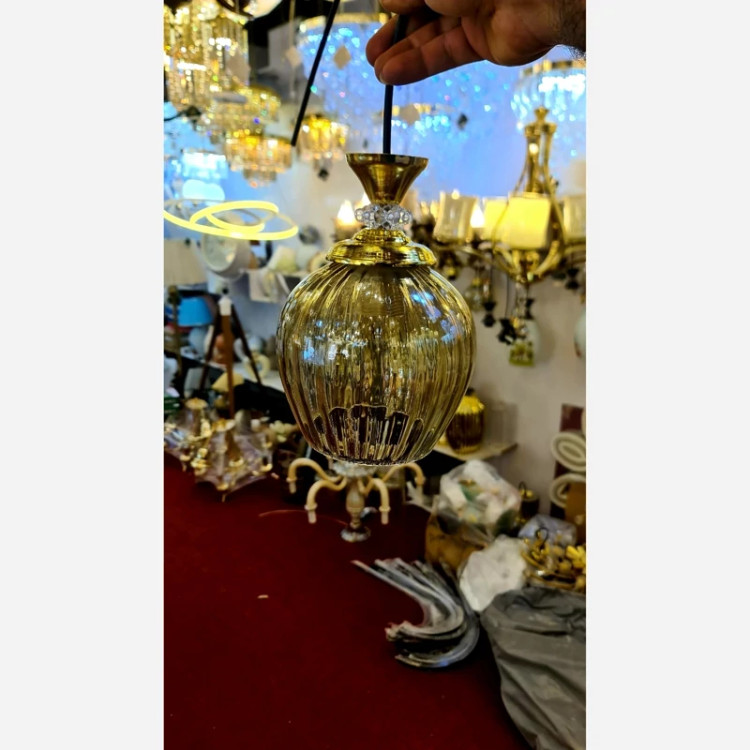 لوستر تک شعله حباب شیاردار
