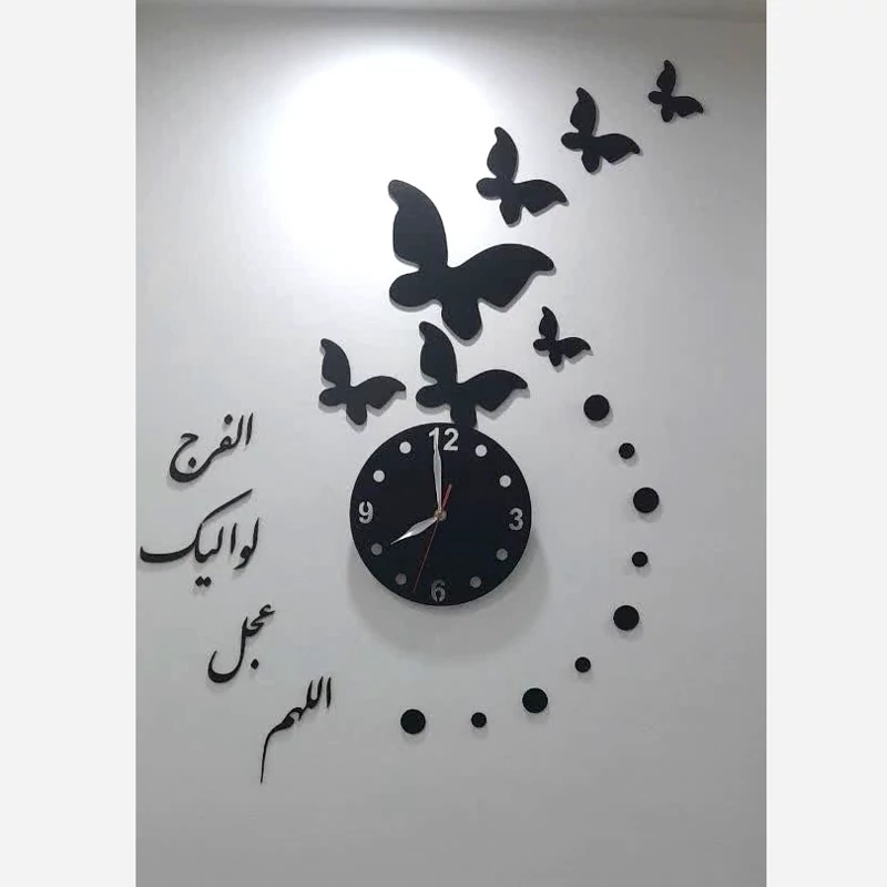 ساعت دیواری پازلی امامی مذهبی چوبی با موتور آرام گرد و بیصدا