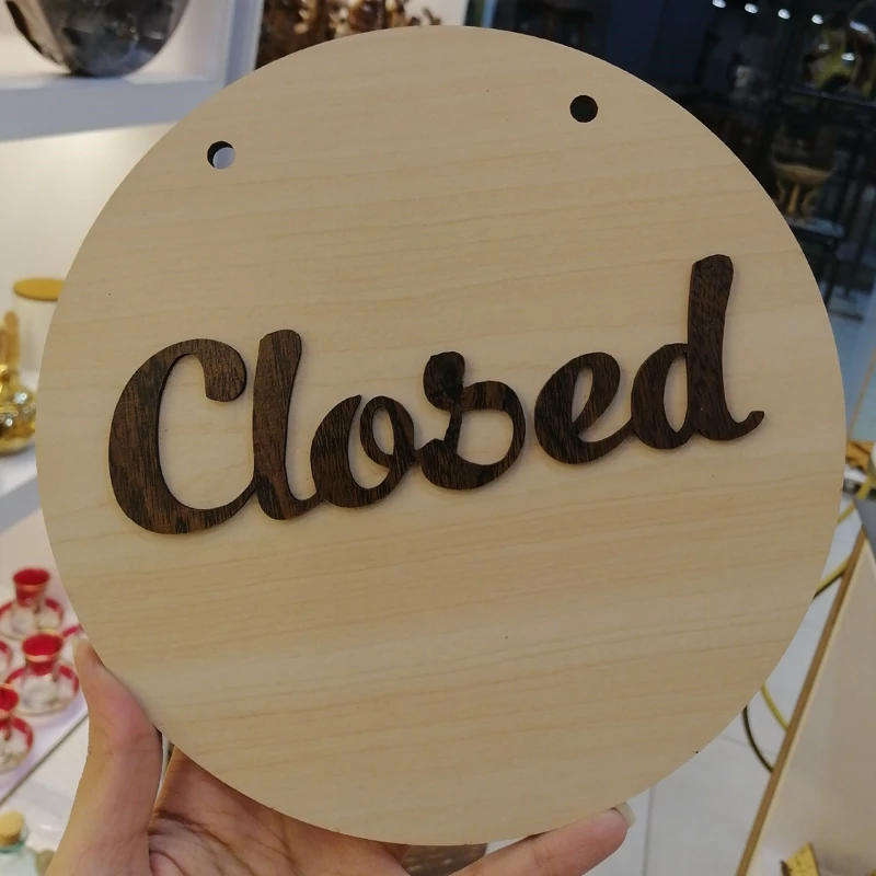 تابلو باز و بسته دوطرفه چوبی  مولتی استایل برش لیزری بدون بند