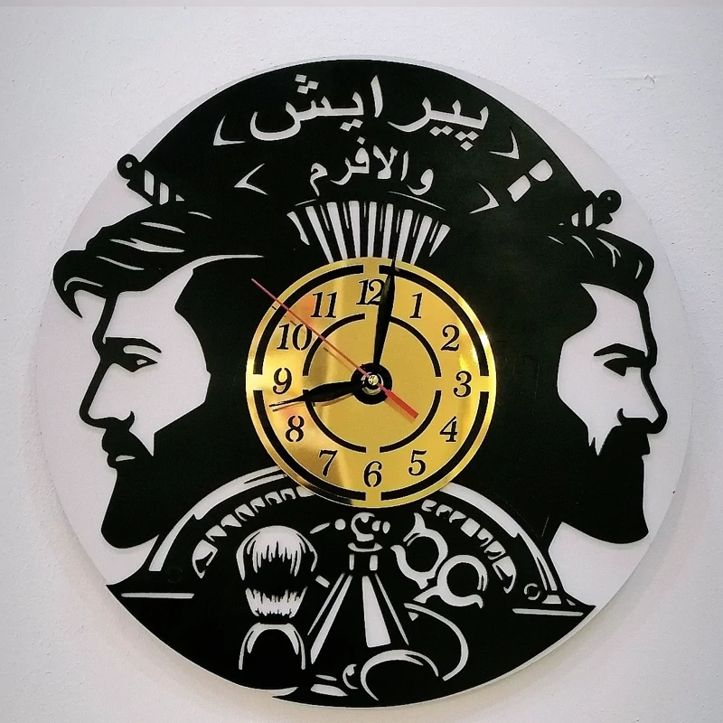 ساعت آرایشگاه مردانه کد 04 موتور آرام گرد و بیصدا