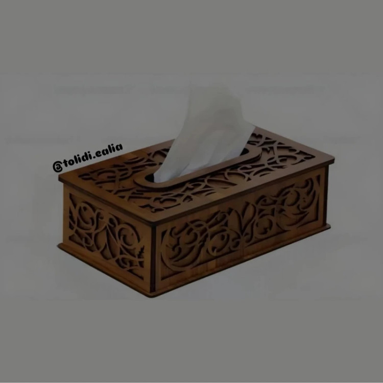 جعبه جادستمال چوبی مشبک جعبه دستمال چوبی مشبک پس کرایه