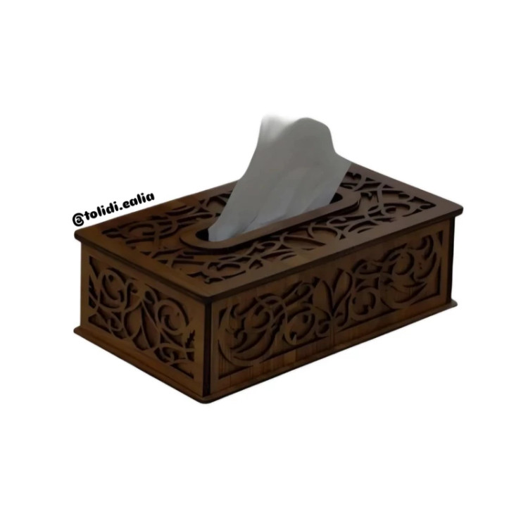 جعبه جادستمال چوبی مشبک جعبه دستمال چوبی مشبک پس کرایه