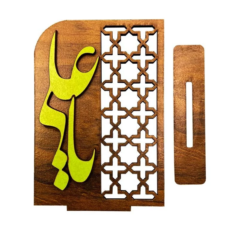 تندیس چوبی استند چوبی ساده عید غدیر پس کرایه