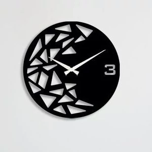 ساعت دیواری چوبی تک عددی طرح کلاژ کد 05 پس کرایه