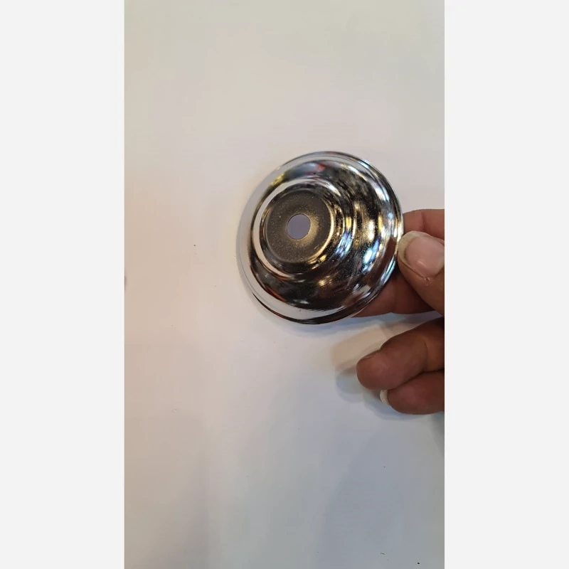 درب طوق لوستر قطر 8 رنگ نقره ای آبکاری