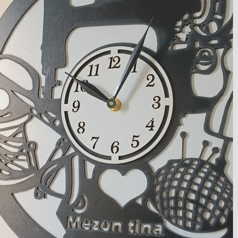 ساعت دیواری خیاطی چوبی کد 13 پس کرایه