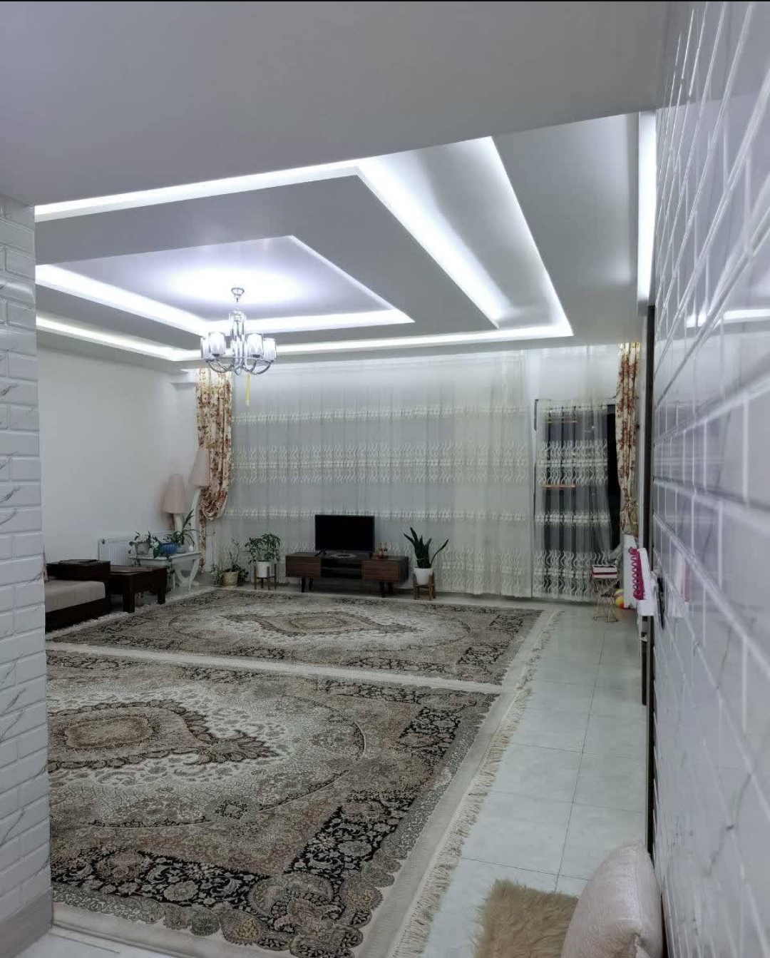 لوستر لهستانی رینگی 6 شعله کروم
