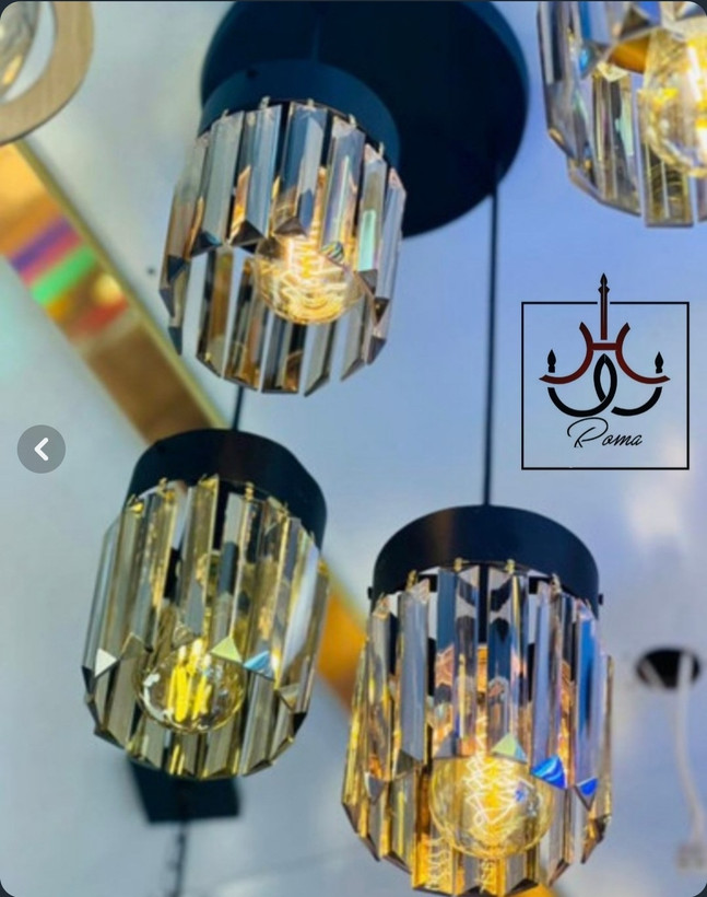 لوستر سقفی کریستالی مدرن