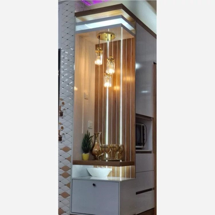 لوستر سه شعله کاردی نقره ای